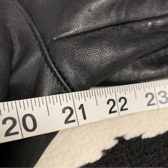 Vintage Y2K Lamb’s Leather Belted Trench Coat Size XL - Picture 9 of 12